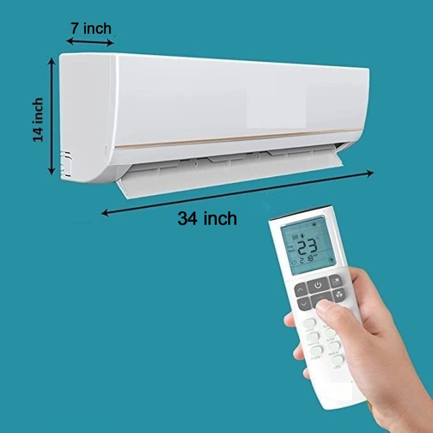 Ac Cover Air Conditioning Dust Cover Folding Designer Ac Cover For Indoor Split  - 6082_split_ac_cover_1pc