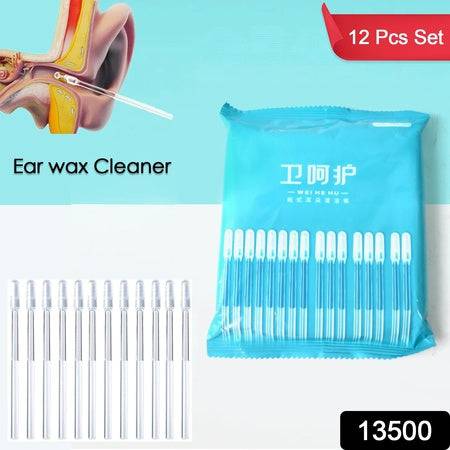 Ear Wax Cleaner Stick Silicone Reusable Sticky Ear Wax Removal Kit (12 Pcs Set) - Superior eMart