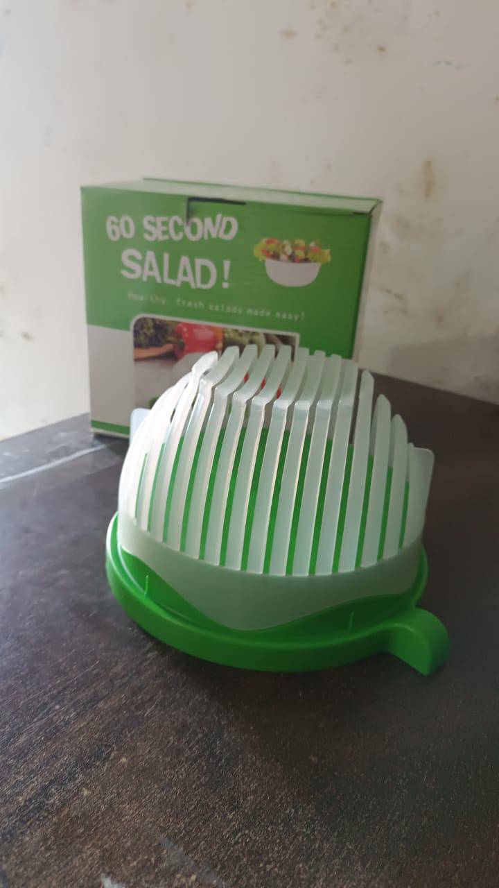 Plastic 60 Seconds Salad Cutter Salad Maker Salad Bow  (1 Pc) - Superior eMart