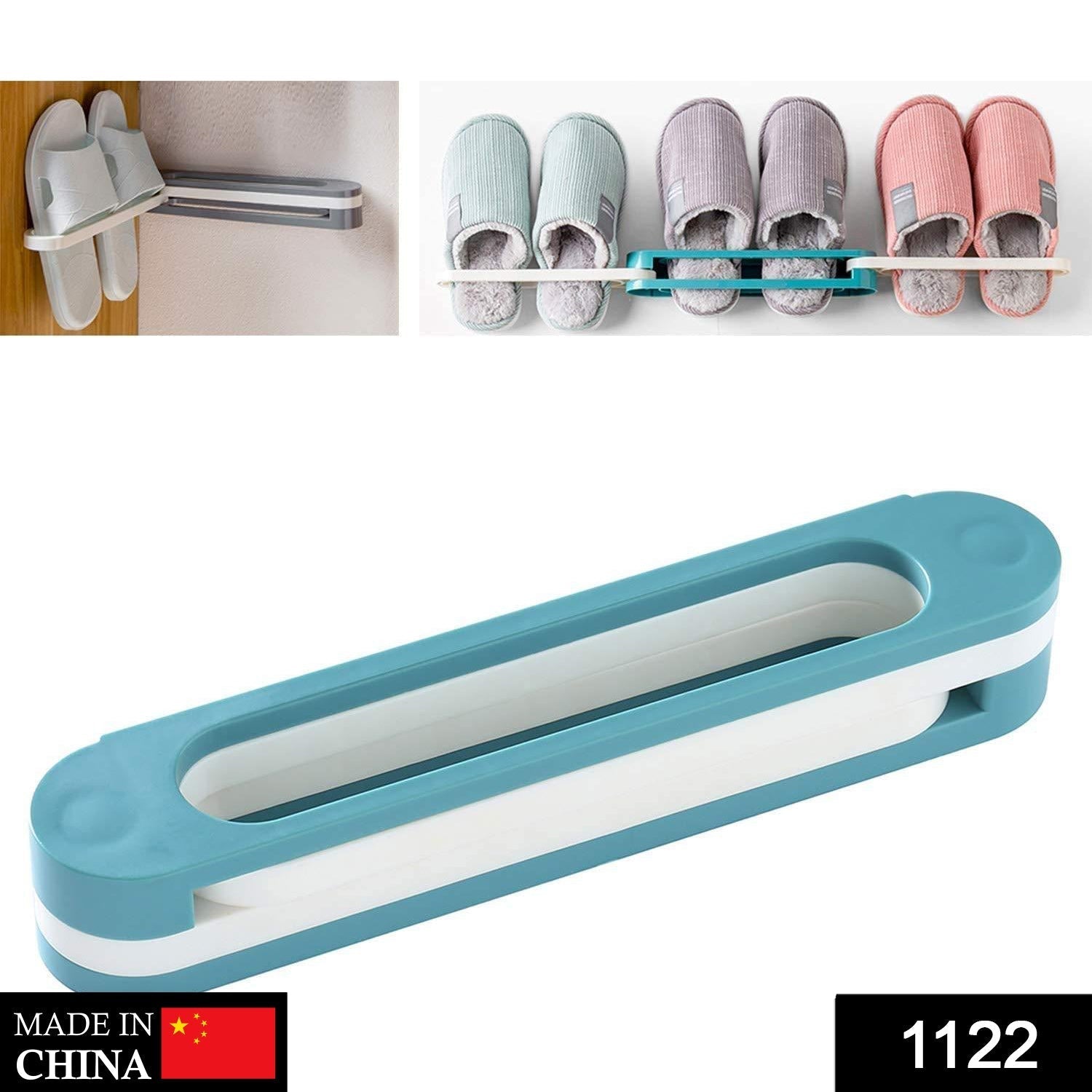 Multifunction Folding Slippers / Shoes Hanger Organizer Rack - 1122_folding_slipper_stand