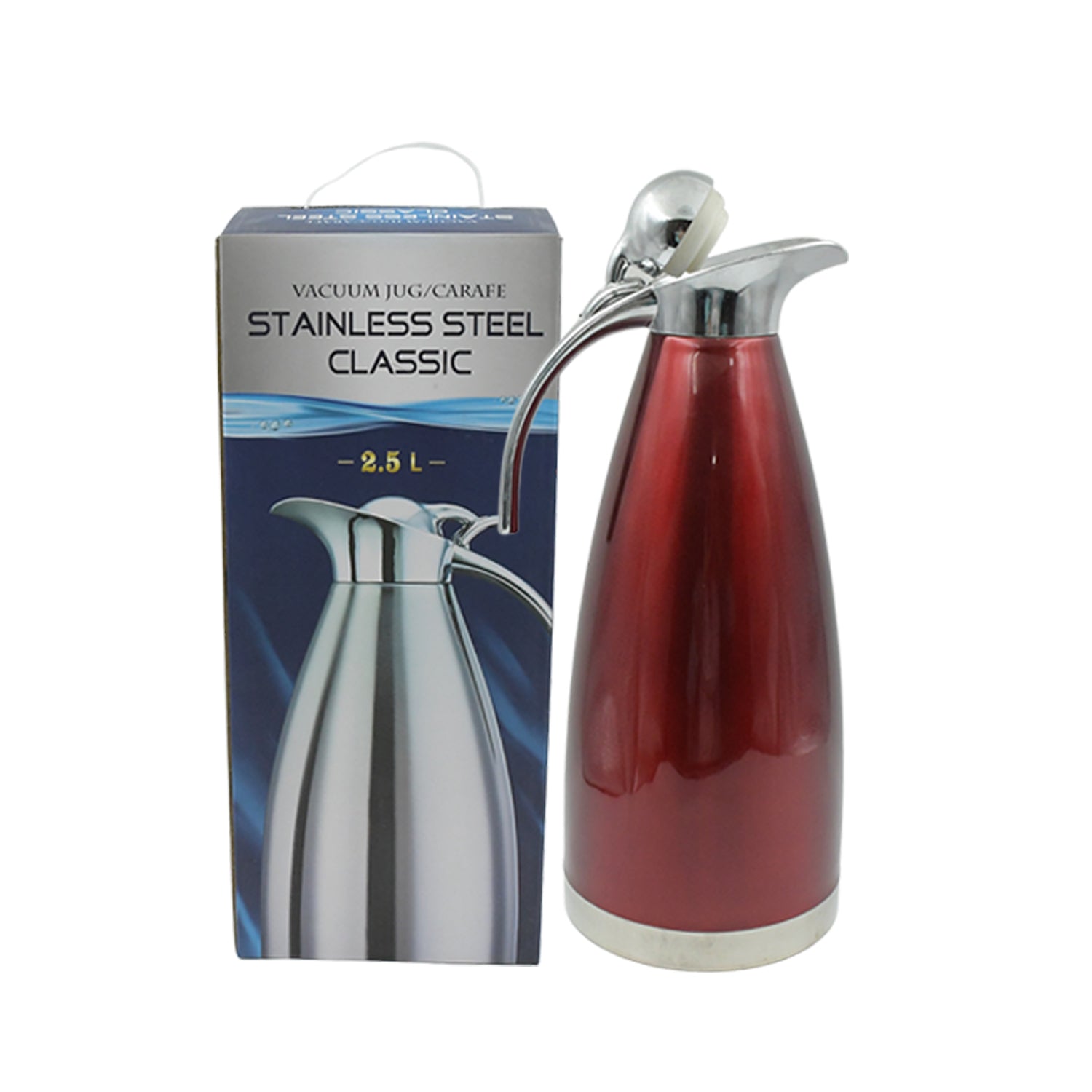 Vacuum Insulated Kettle Jug (Stainless Steel): 2.5L Sizes - 5794_steel_airtight_kettle_2_5ltr