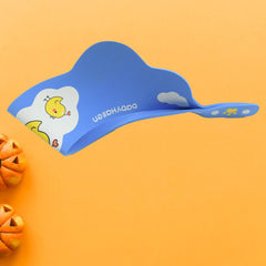 Silicone shower visor for baby bath