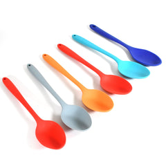 MULTIPURPOSE SILICONE SPOON, SILICONE BASTING SPOON NON-STICK KITCHEN UTENSILS H - 5697_silicone_basting_spoon_6pc_no24