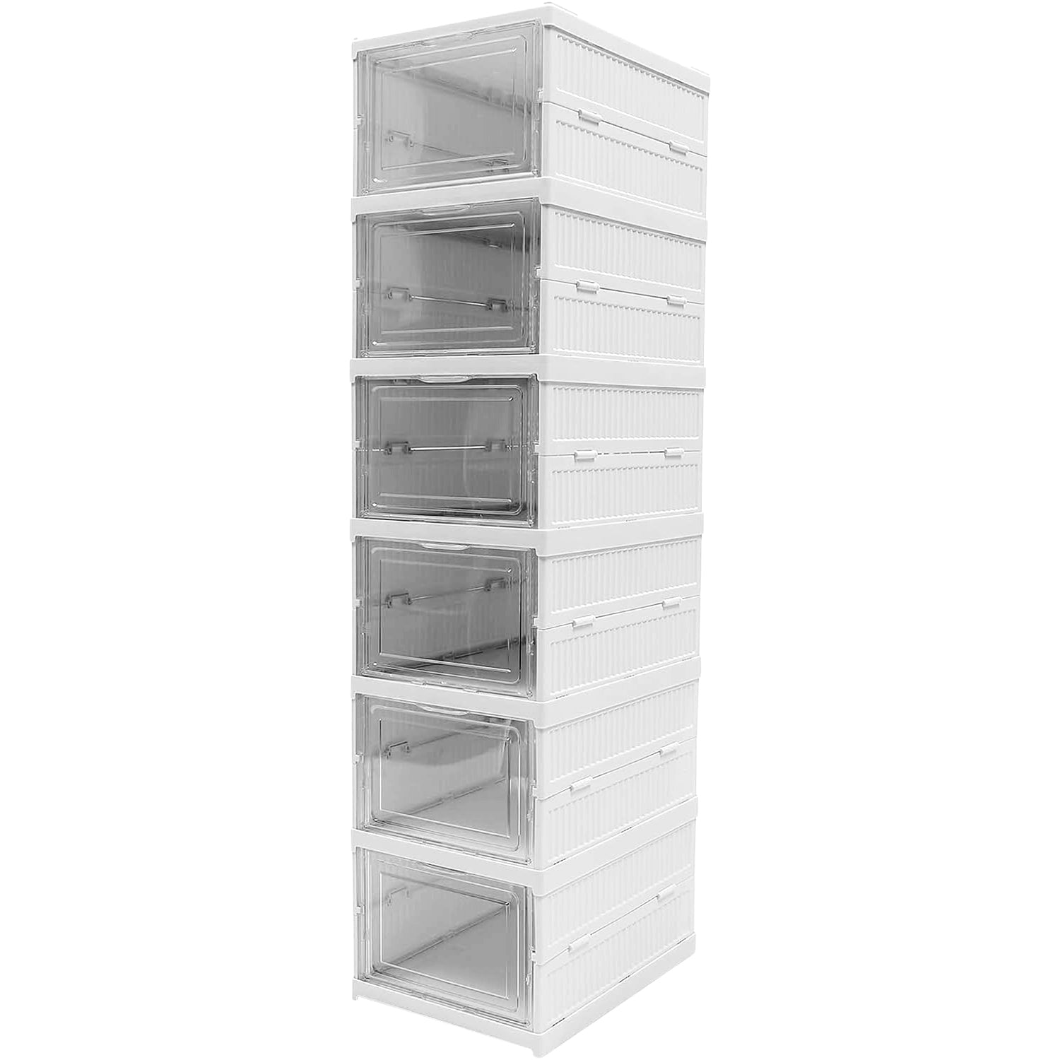 Stackable Multifunctional Storage, for Clothes Foldable Drawer Shelf Basket Util - 17663_multi_6_layer_storage_rack