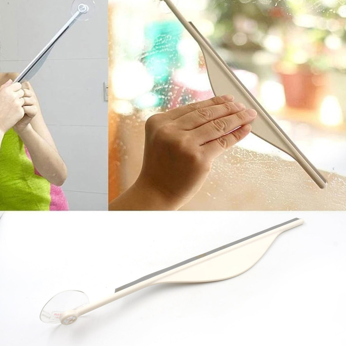 All-in-One Cleaner: Squeegee for Shower, Bathroom & Windows - 4106_mirror_steam_wiper_1pc