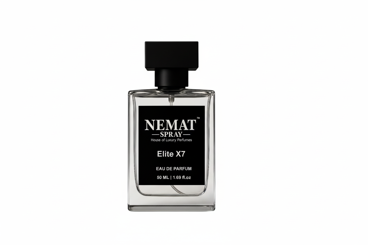 Elite X7 Eau de Parfum bottle on a white background