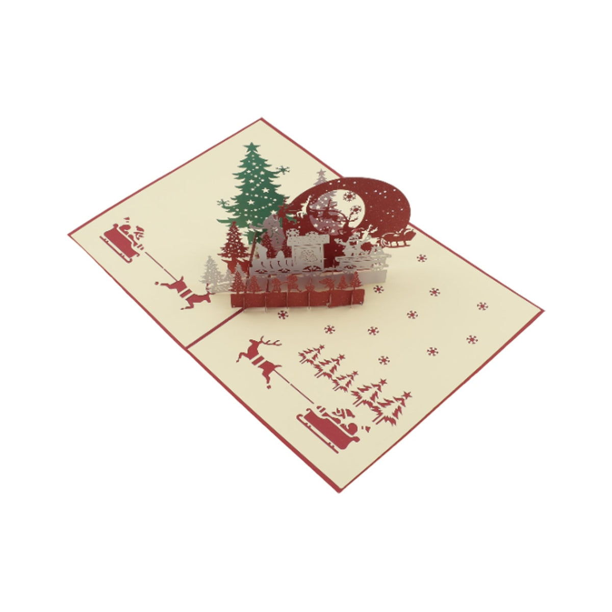 3D Paper Wish Card High  Paper Card All Design Card Good Wishing Card (1P - 4123_3d_christmas_gift_card