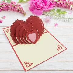 3D पॉप-अप ग्रीटिंग कार्ड (1 पीस): जन्मदिन, प्यार, क्रिसमस - 4132_3d_love_heart_card