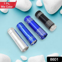 Portable Mini Torch, Super-Bright Mini 9 LED Bulb Pocket Torches - Torch Flashli - 8601_9led_pocket_torch_light_1pc_no5