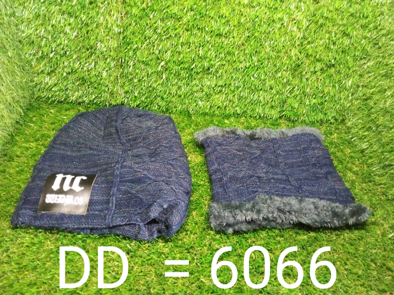 Ultra Soft Unisex Woollen Beanie Cap Plus Muffler Scarf - 6066_beanie_cap_muffler_set