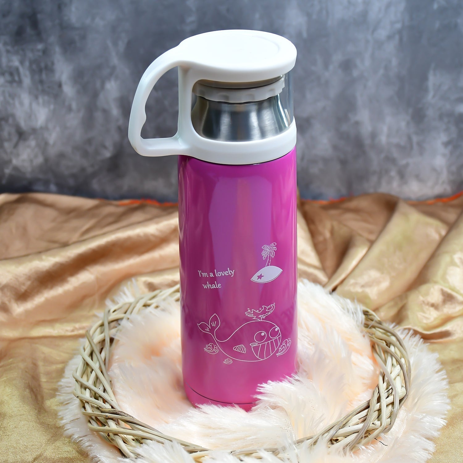 1PC STAINLESS STEEL MIX BOTTLES FOR STORING WATER AND SOME OTHER TYPES OF BEVERA - 6460_wbc_1pc_mix_water_bottle