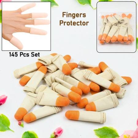 Finger Caps Silicone Finger Protectors Sleeves (Finger Cots  145 Pcs Set Approx) - Superior eMart