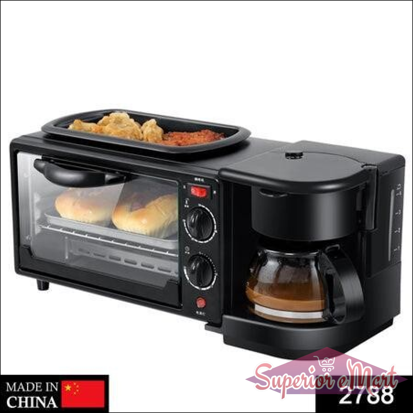 3 in 1 Breakfast Maker with Coffee Pot - Superior eMart