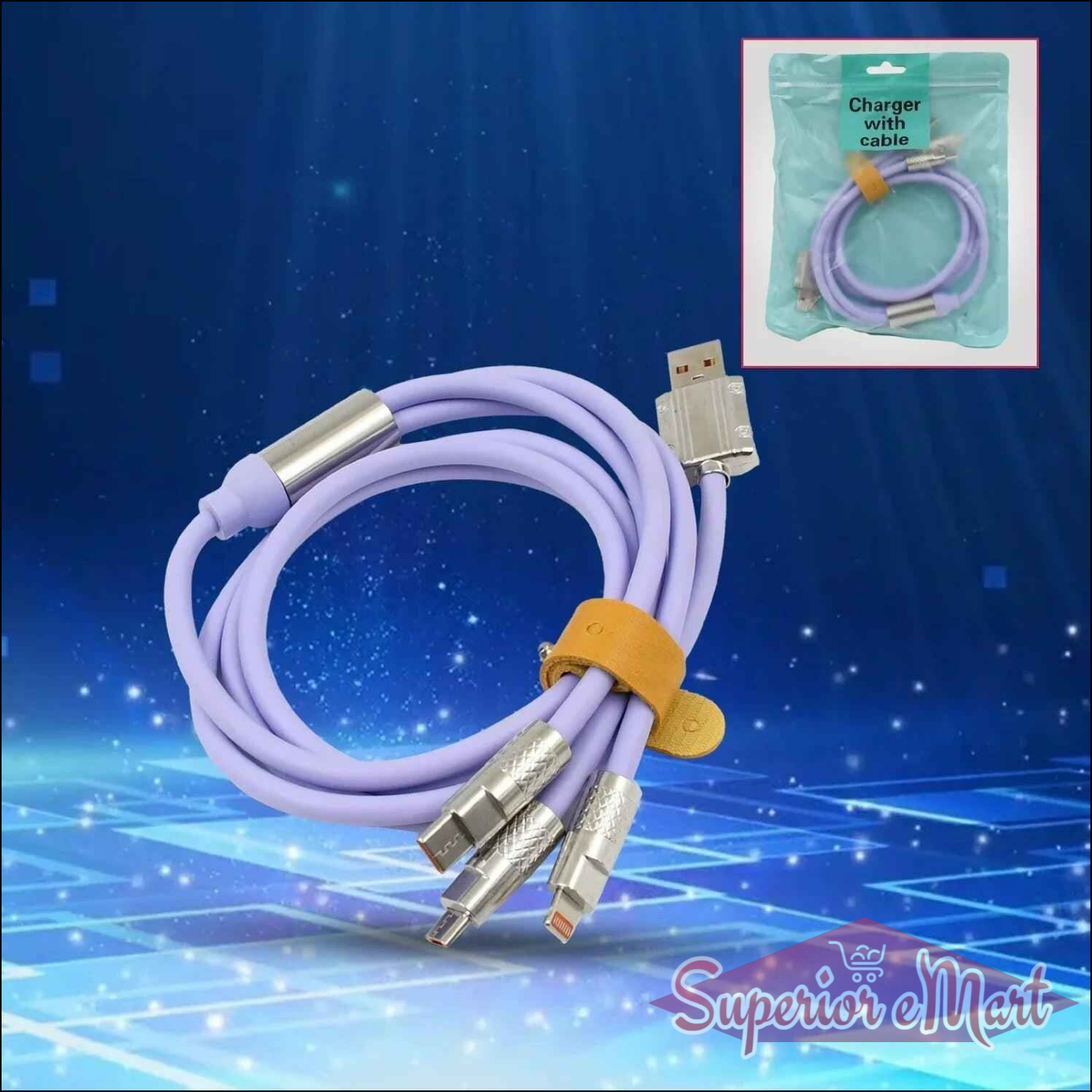 3 in 1 Fast Charging Cable - Superior eMart