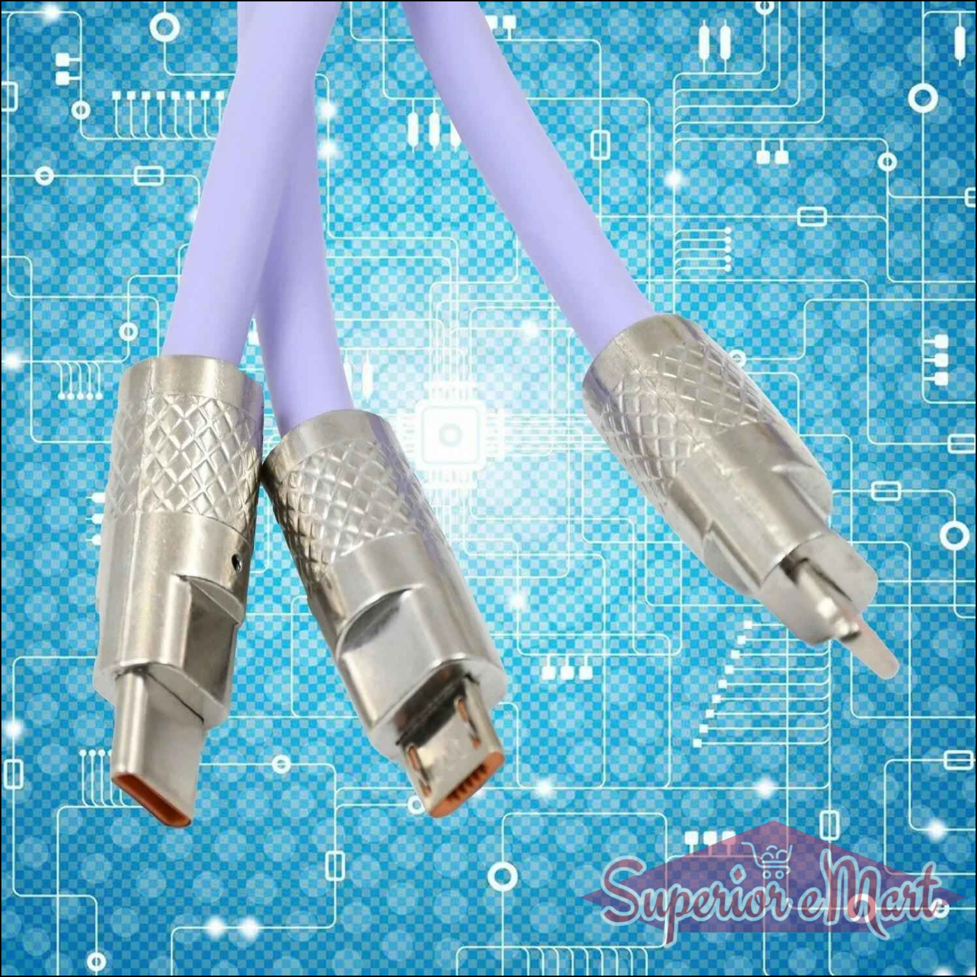 3 in 1 Fast Charging Cable - Superior eMart