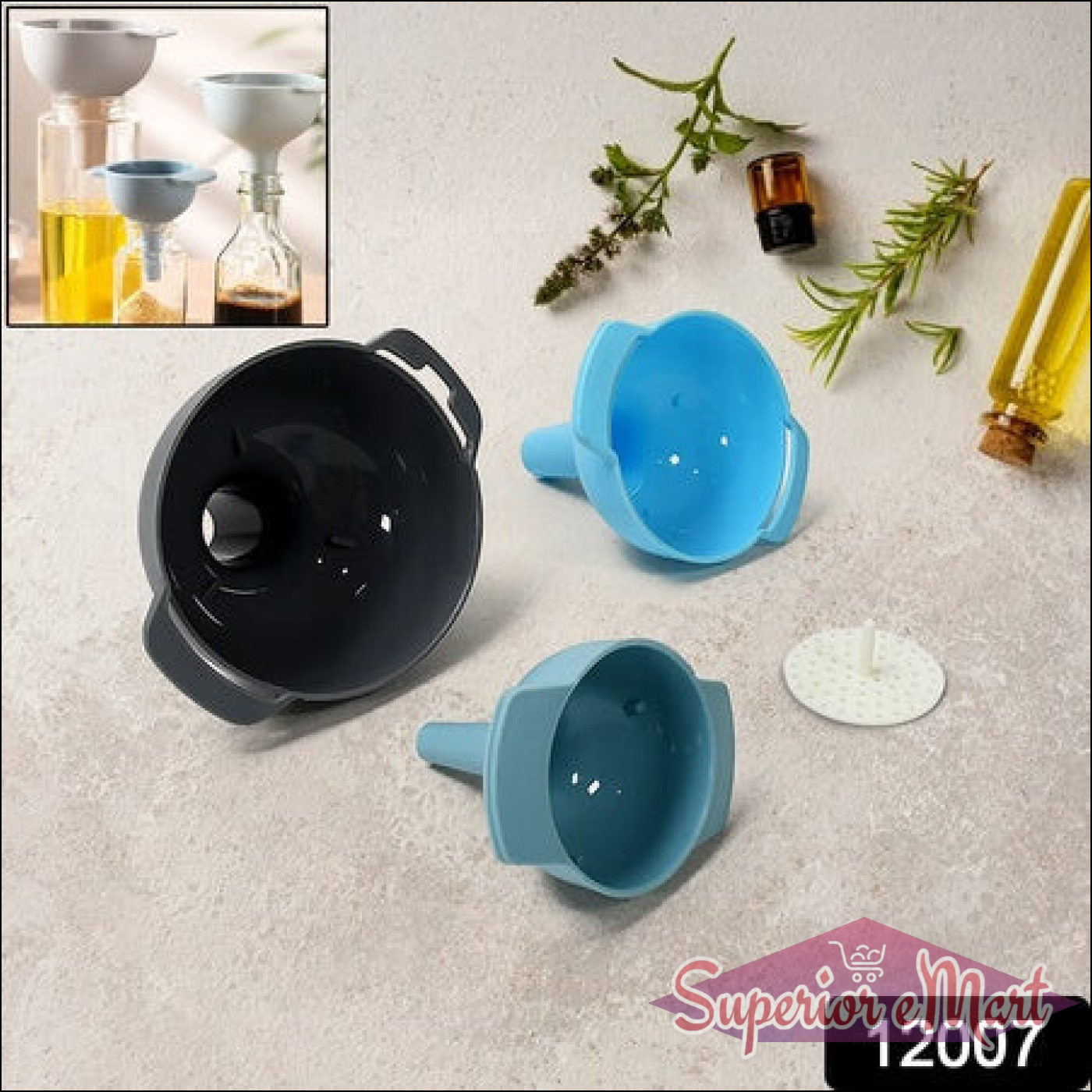 3 In 1 Kitchen Funnel Set Of 3 - Superior eMart