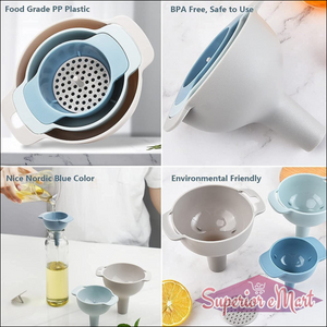 3 In 1 Kitchen Funnel Set Of 3 - Superior eMart