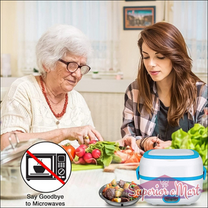 3 in 1 electric lunch box designed for convenient meal heating and prep in home kitchens