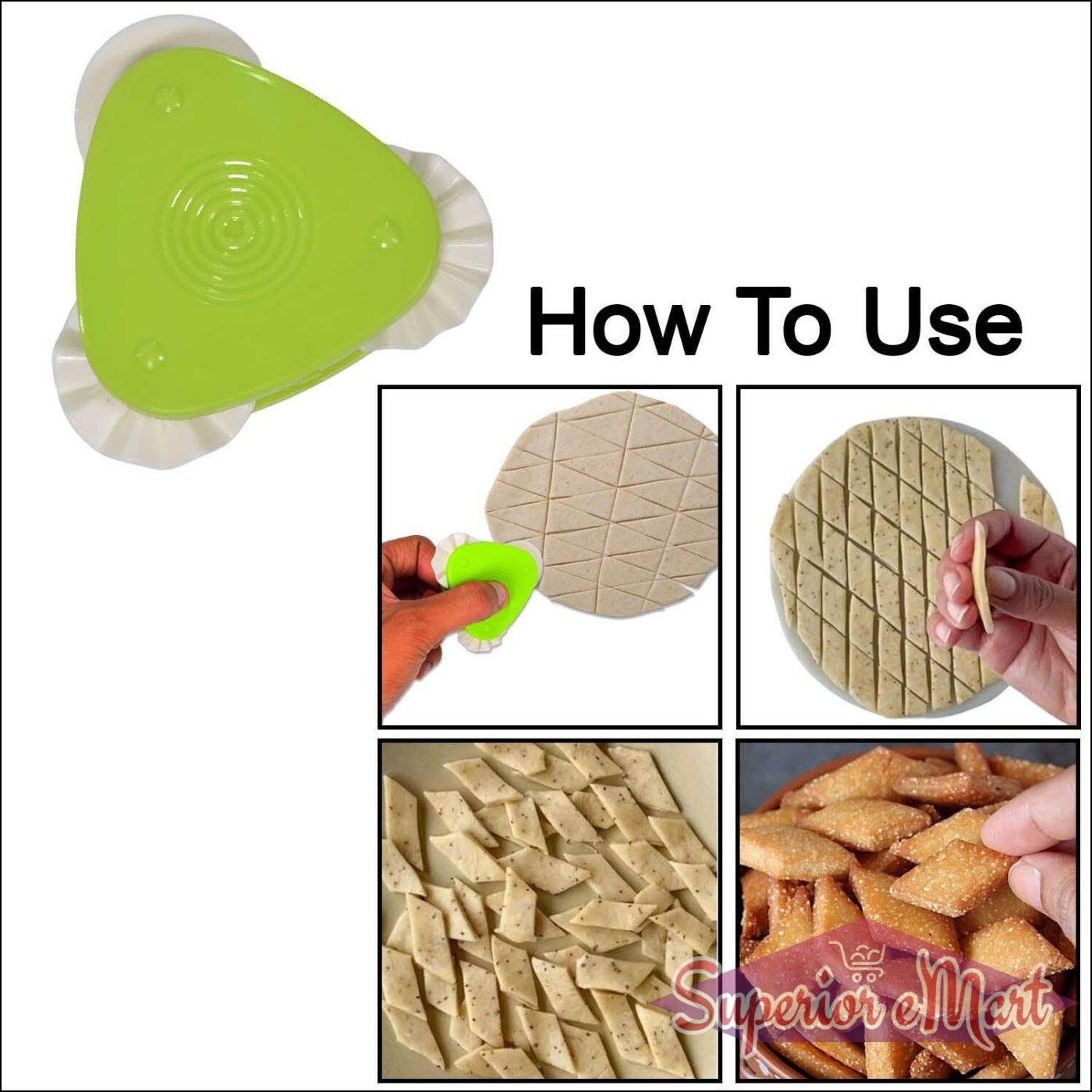 3 in 1 Multipurpose Triangular Cutter - Superior eMart