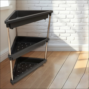 3 Layer Corner Storage Rack - Durable & Space-Saving - Superior eMart