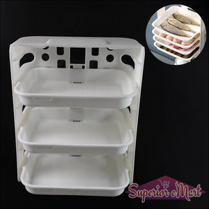 3-Layer Wall-Mounted Food Organizer Rack - Superior eMart