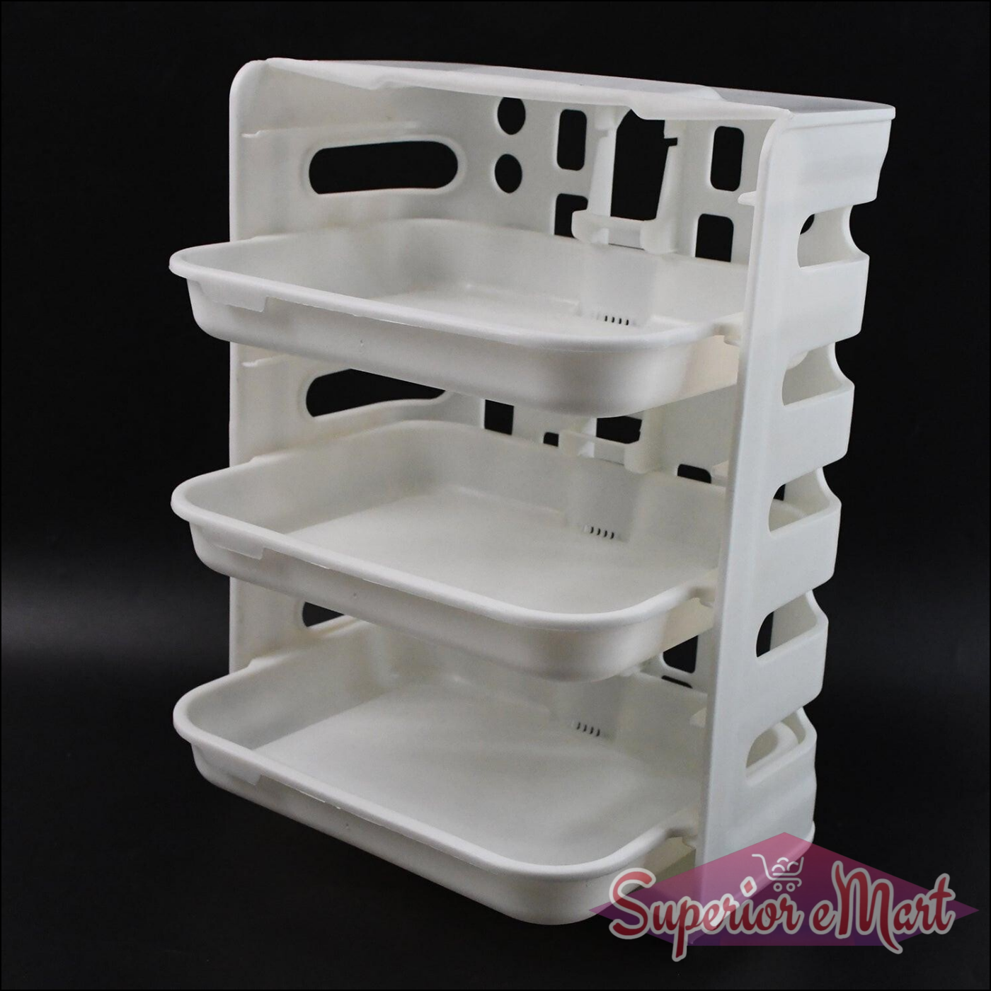 3-Layer Wall-Mounted Food Organizer Rack - Superior eMart