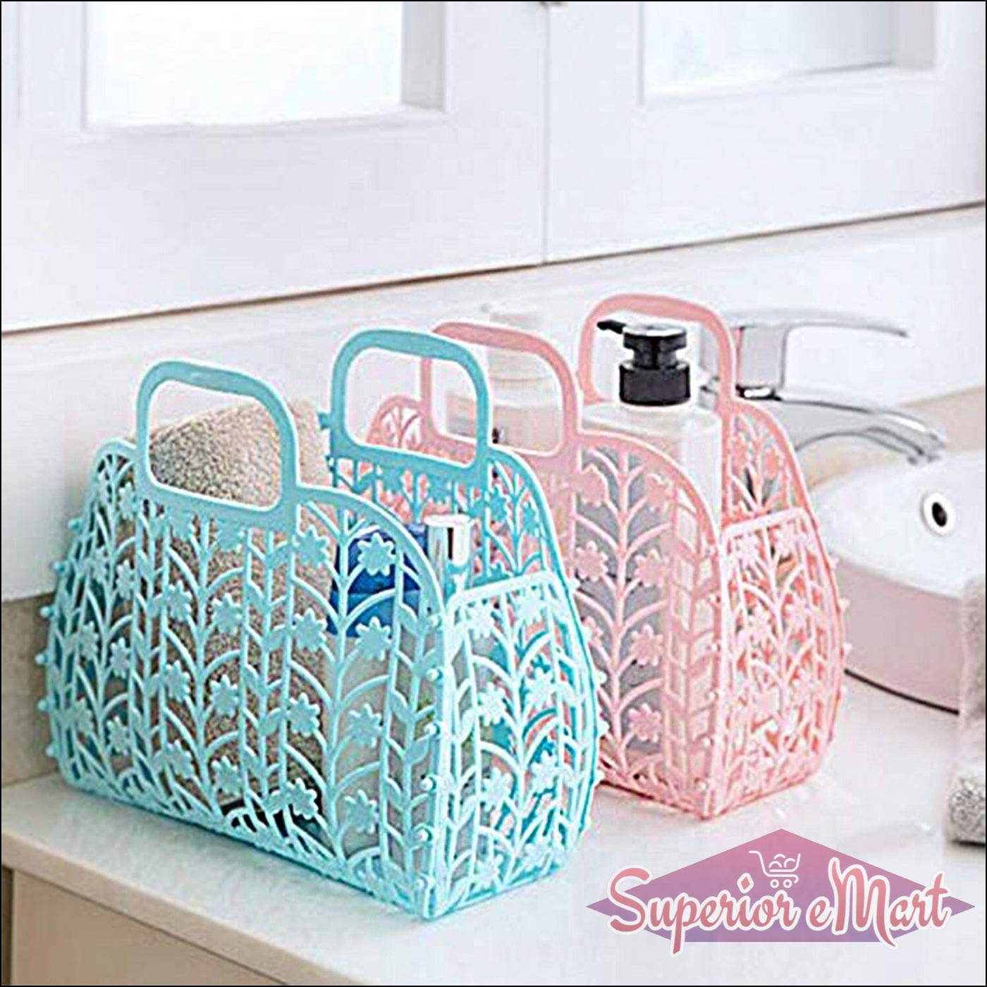 3 Pcs Multicolor Vegetable Storage Baskets - Superior eMart