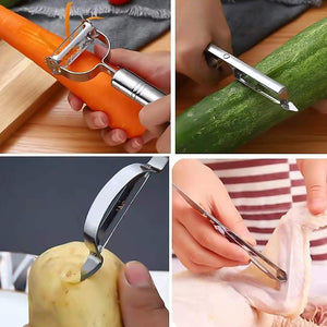 3 pcs peeler and grater set for easy vegetable peeling and grating in kitchen