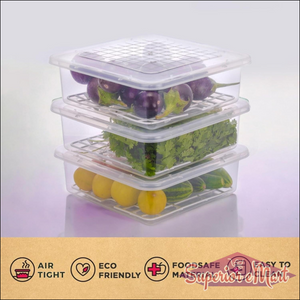 3 Piece Food Container Set with Lids - Superior eMart
