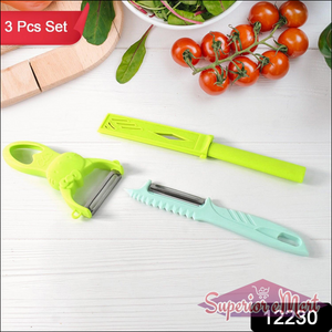 3 Piece Kitchen Peeler Set with Durable Blades - Superior eMart