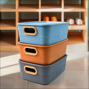 3-piece Multipurpose Storage Basket Bin Set With Handle (3 Pcs Set) - Superior eMart
