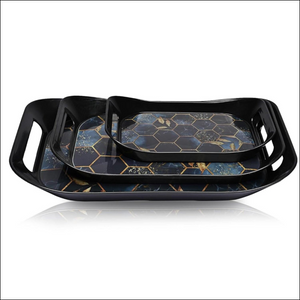 3 Piece Serving Tray Set - Stylish & Durable - Superior eMart