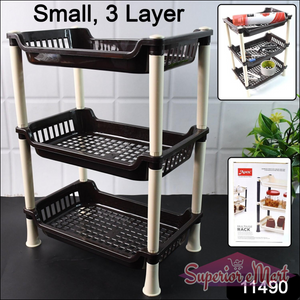 3 Tier Plastic Storage Organizer Small 3 Layer - Superior eMart