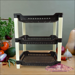 3-tier Plastic Storage Rack - Superior eMart