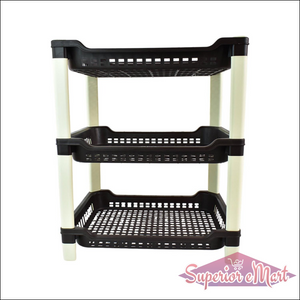 3-tier Plastic Storage Rack - Superior eMart