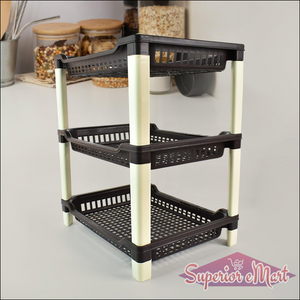 3-tier Plastic Storage Rack - Superior eMart