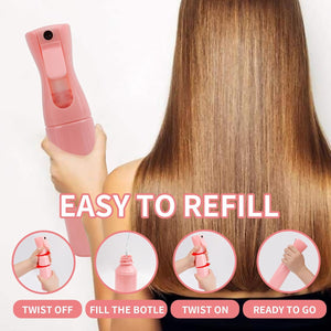 300 ml mist spray bottle in pink, easy to refill for versatile home improvement use