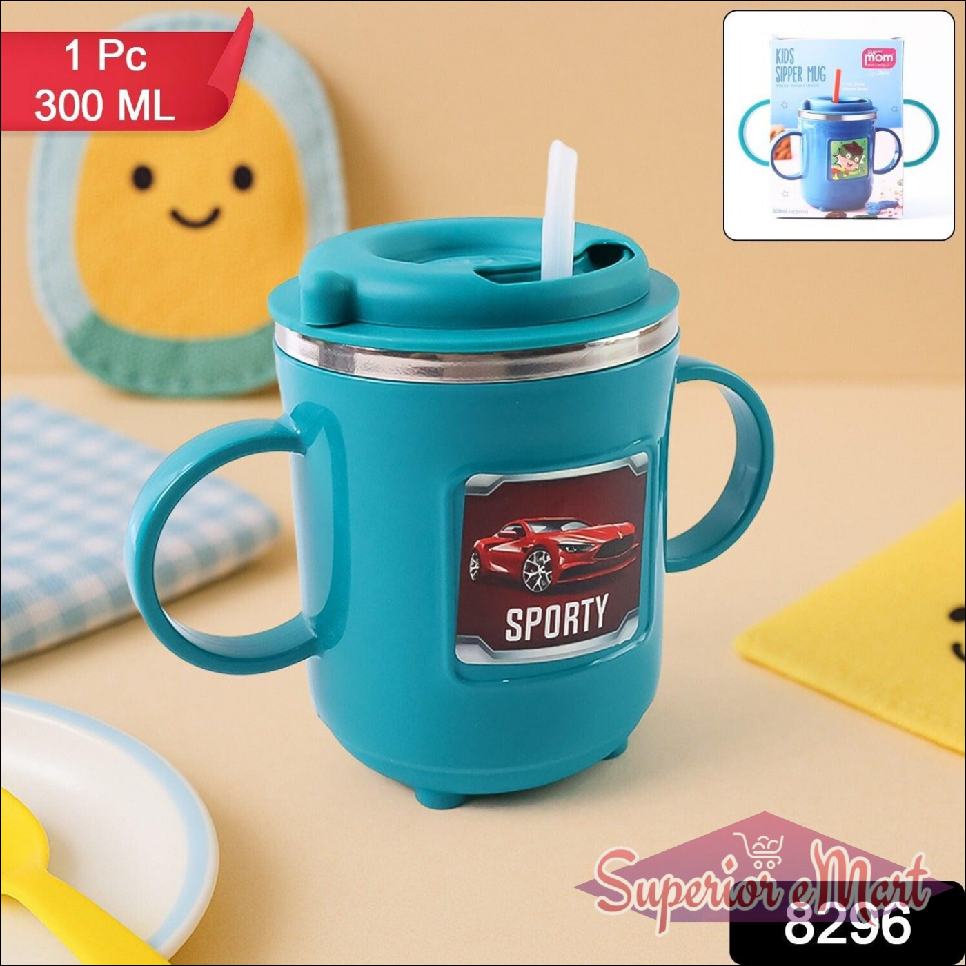 300ml BPA-free Kids Mug with Handles - Superior eMart