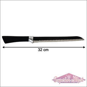 32 Cm Serrated Bread Knife With Ergonomic Handle - Superior eMart