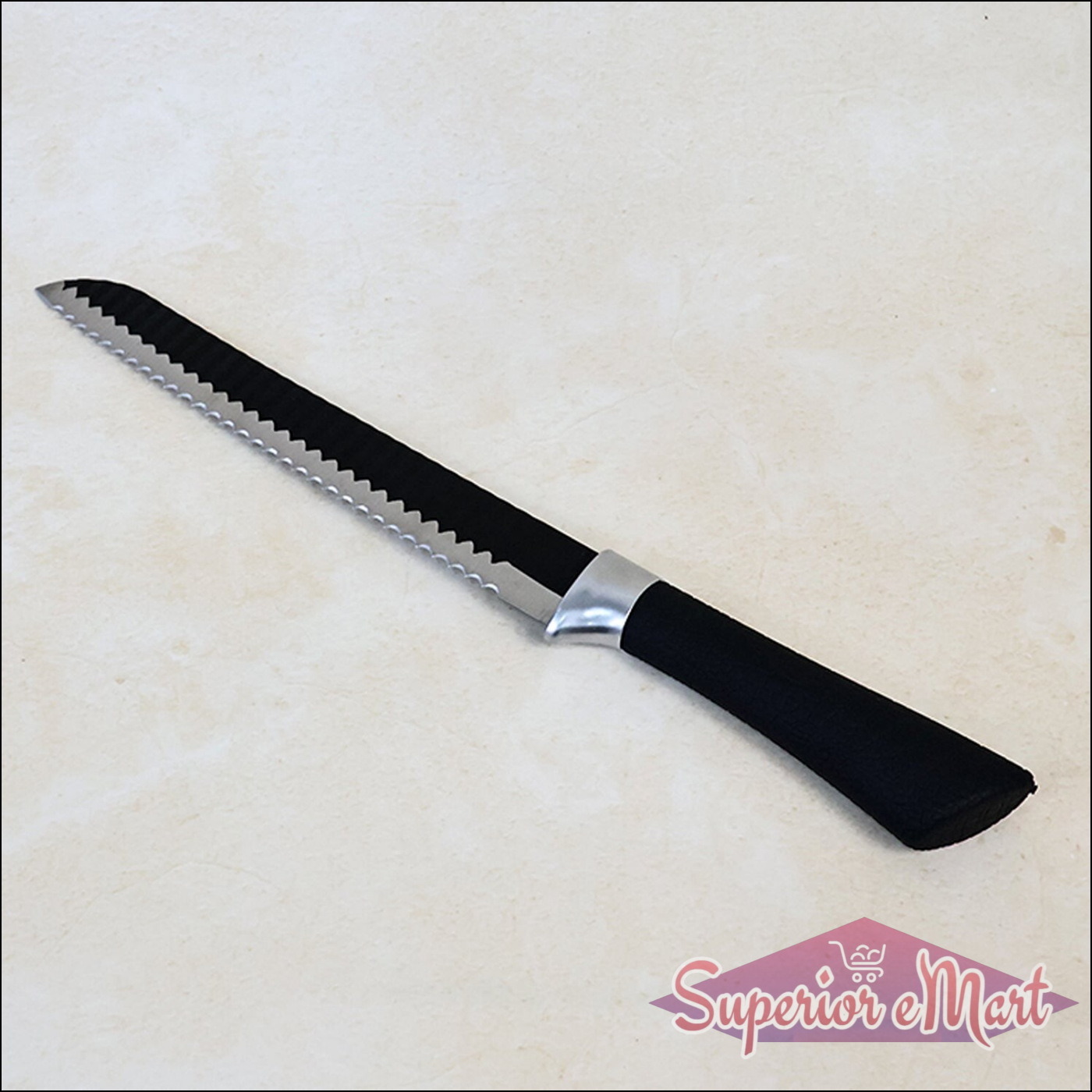 32 Cm Serrated Bread Knife With Ergonomic Handle - Superior eMart