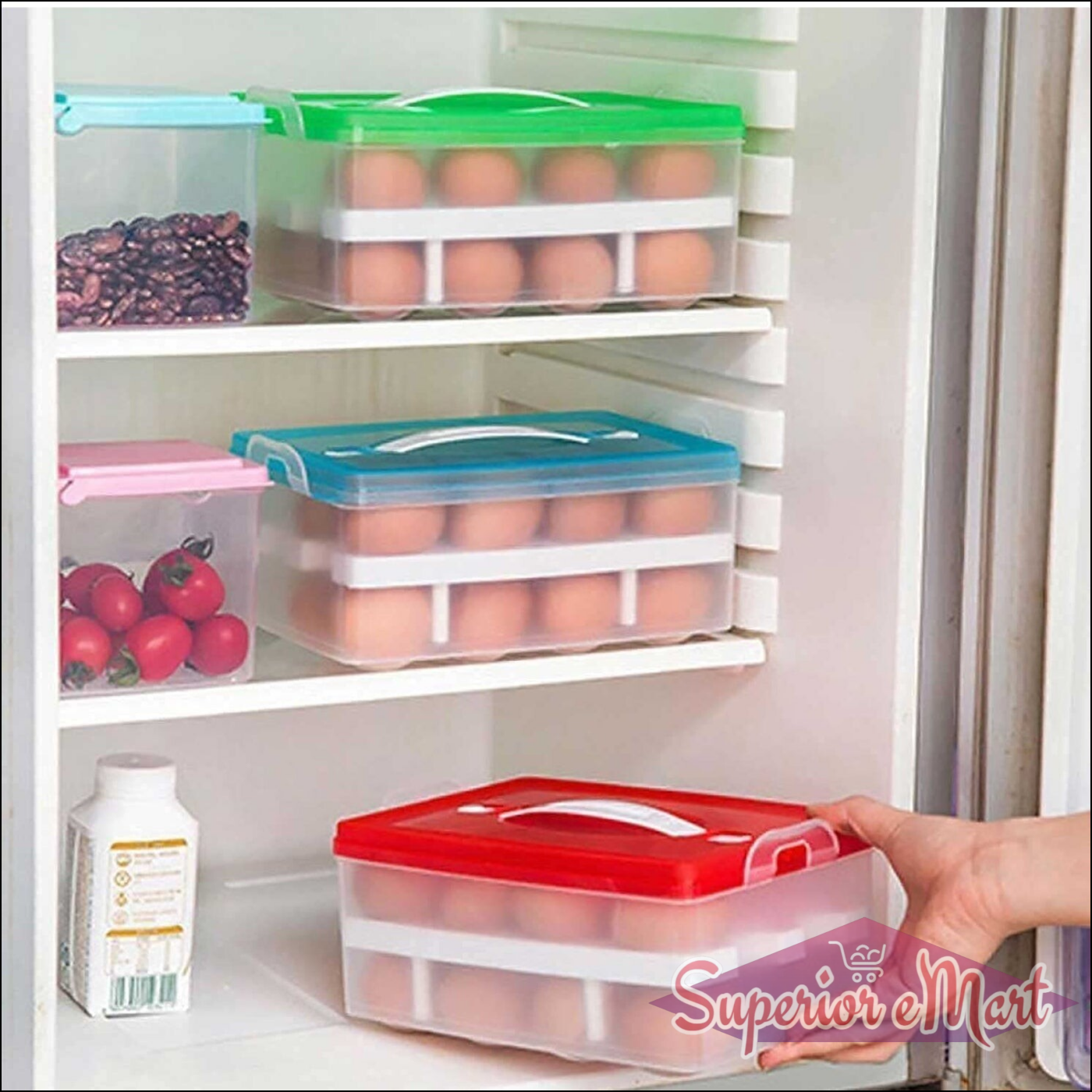 32-Grid Egg Tray with Lid - Superior eMart