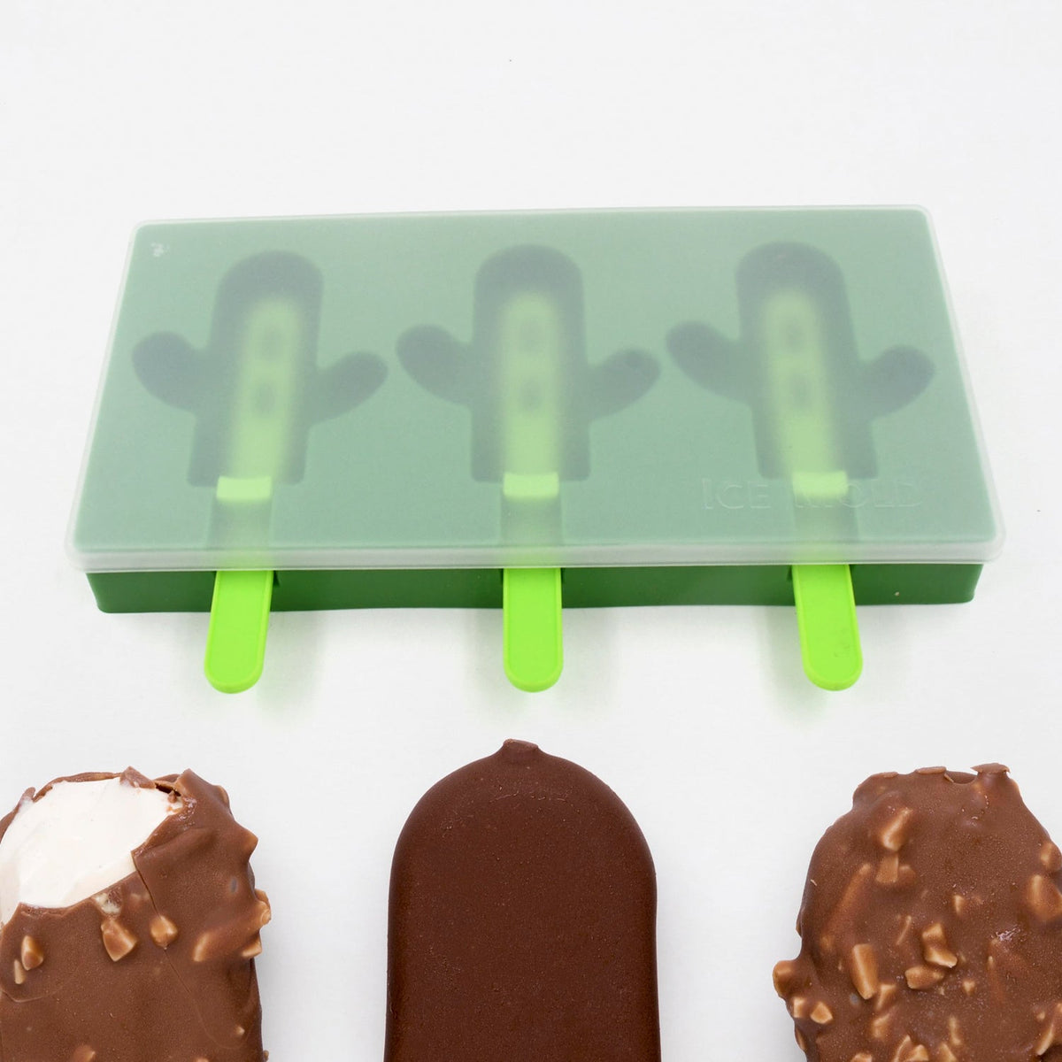 Ice Cream Mould Popsicle Mold, Cactus Shape Ice Pop Molds Homemade Popsicle for  - 10077_pla_cactus_ice_mould_1pc