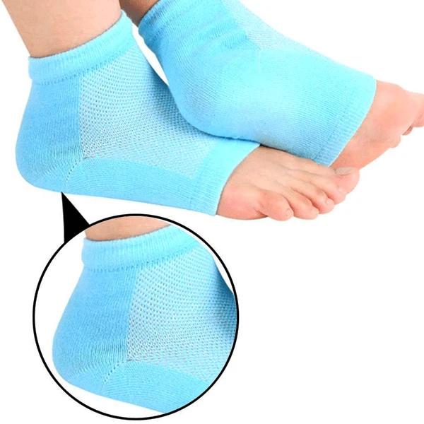Heel Pain Relief / Silicone Gel Heel Socks (Multicolor)