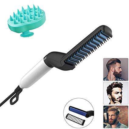 348 Mens Beard And Hair Curling Straightener (Modelling Comb) - Superior eMart