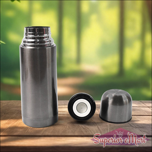 350ml Stainless Steel Push-Down Lid Bottle - Superior eMart