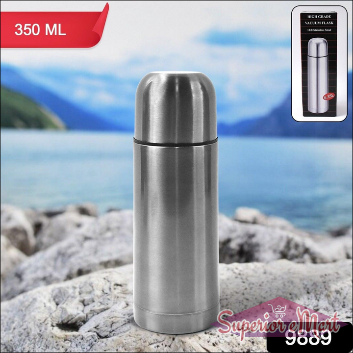 350ml Stainless Steel Push-Down Lid Bottle - Superior eMart