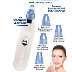 351 -4 In 1 Blackhead Whitehead Extractor Remover Device Acne Pimple Pore Cleaner (Vacuum Suction Tool) - Superior eMart