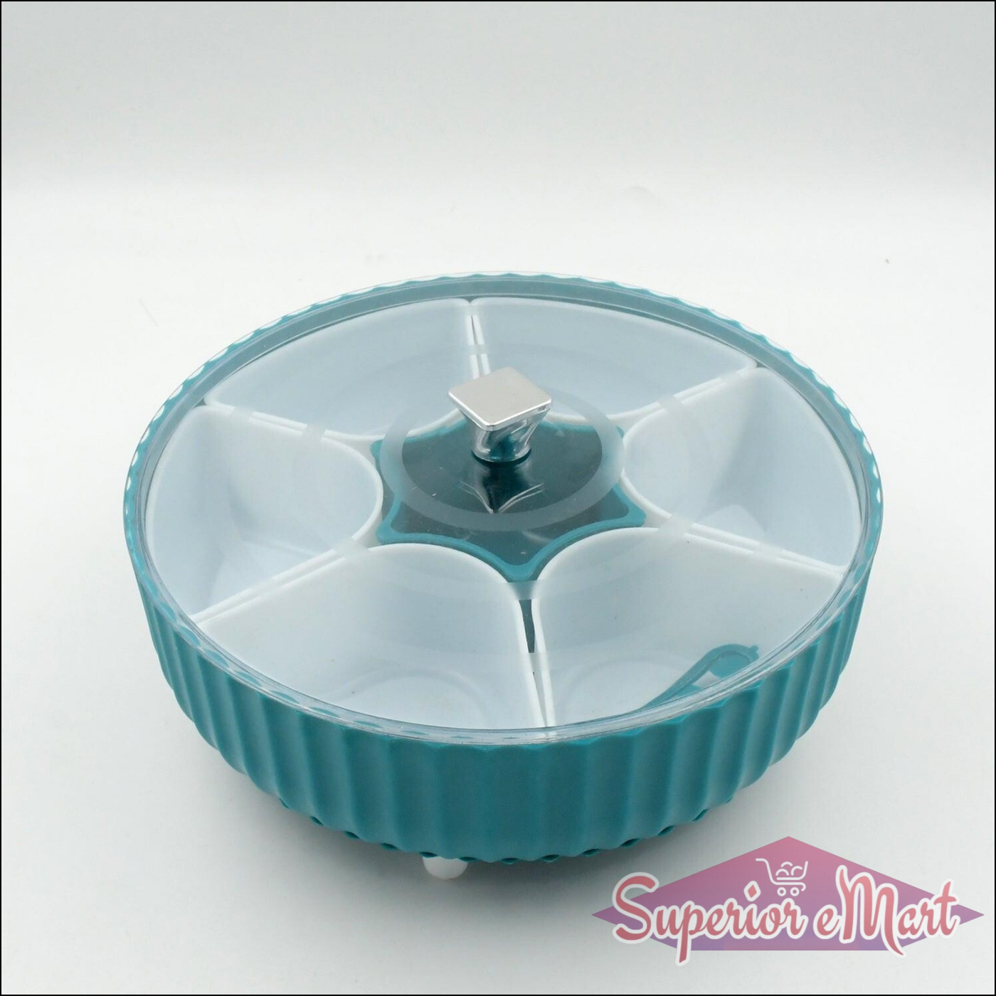 360 Revolving Spice Box / Dry Fruit Box / 7 Compartment Box - Superior eMart