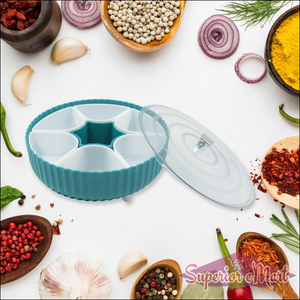 360 Revolving Spice Box / Dry Fruit Box / 7 Compartment Box - Superior eMart