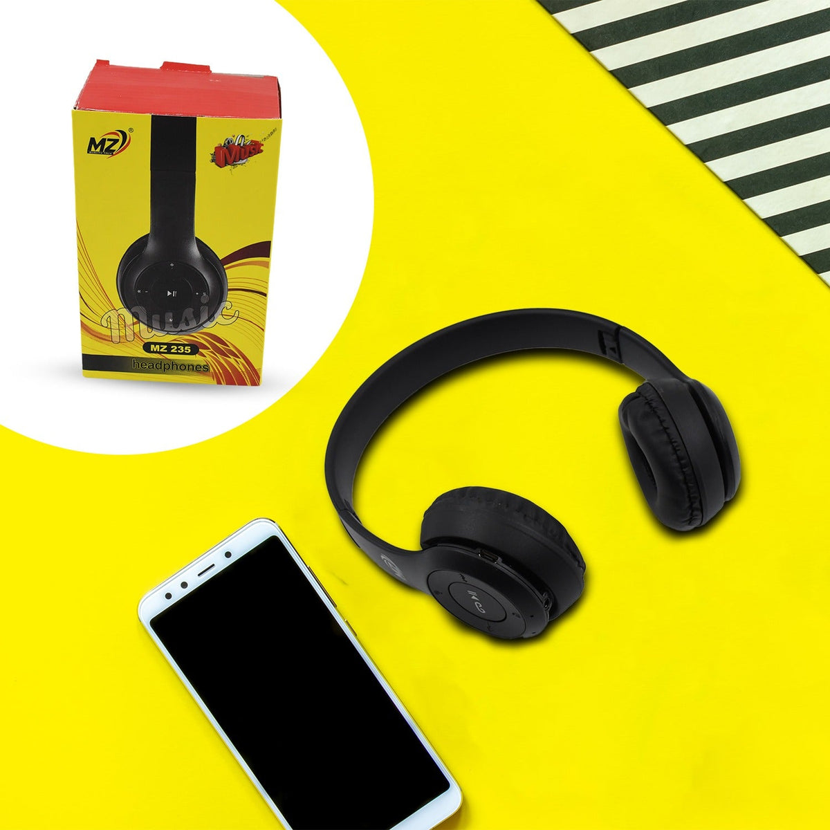 Wireless Headphone Over The Head Bluetooth Headset Foldable Headband Hands-free  - 13052_wireless_head_phones_1pc